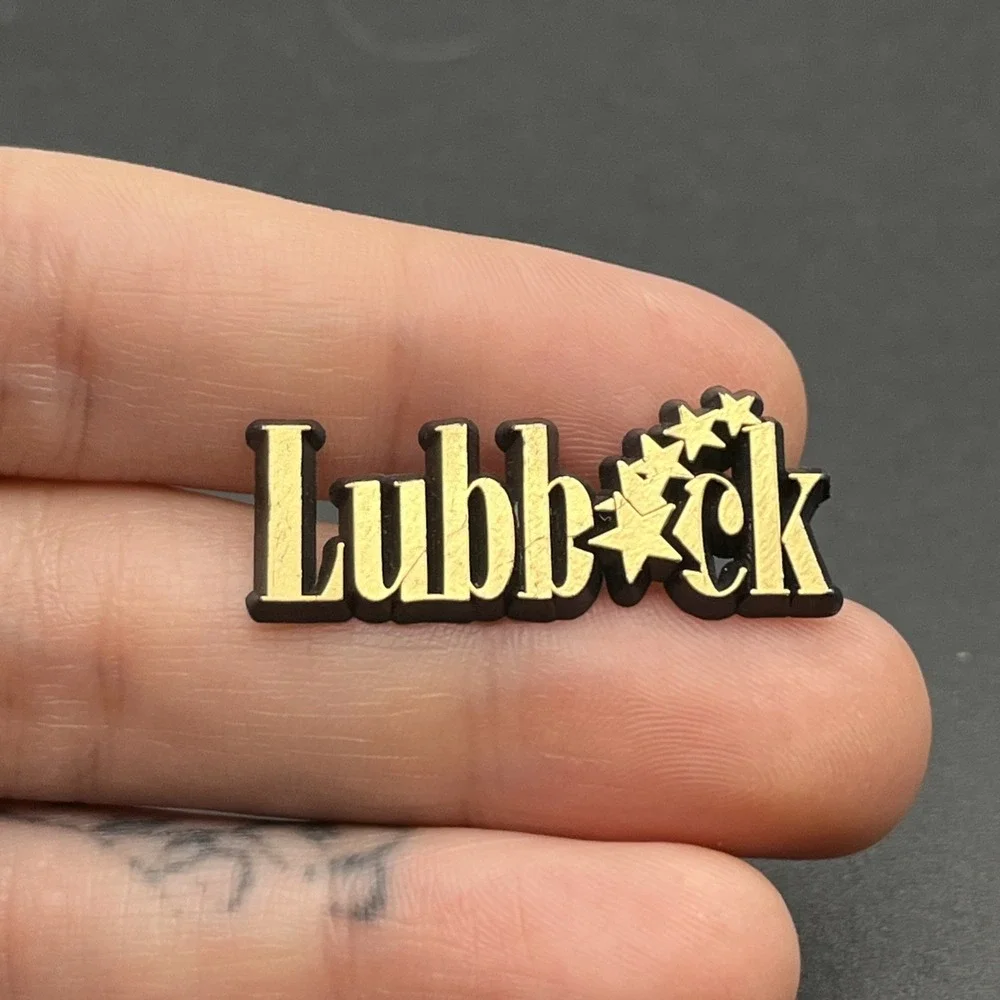 Lubbock Texas‎ Stars Plastic Lapel Hat Pin